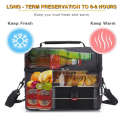 Double Layer Thermal Insulated Lunch Bag