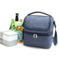 8L Double Layer Thermal Insulated Lunch Bag in Blue or Pink
