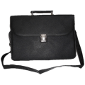 Slim Faux Leather Briefcase