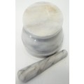 A Small Marble Mortar and Pestle