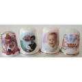 4 Thimbles Celebrating the Prince of Wales Family