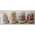 4 Thimbles Celebrating the Prince of Wales Family