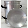 A Vintage Aluminium Steamer Pot 'SAFTER' 'ALIA'