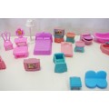 Something for Every Room - 42 Pieces of Plastic Dolls Furniture