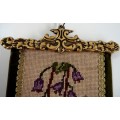 A Delightful Tapestry Bell Pull with Solid Brass Attachments