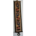 A Delightful Tapestry Bell Pull with Solid Brass Attachments