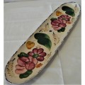 A Stunning Hand Painted Garlic Loaf Serving Plate