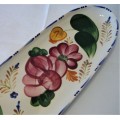 A Stunning Hand Painted Garlic Loaf Serving Plate