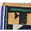 A Stunning Hand Made Glass Bead on Canvas African Wall Hanging