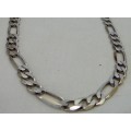 A Superb Sterling Silver Gents Necklace Chain