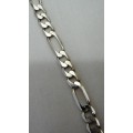 A Superb Sterling Silver Gents Necklace Chain