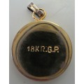 An 18 Ct Gold Plated Coin Pendant