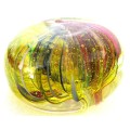 Small Red, Purple, Yellow and Green Glass Paperweight