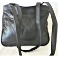 A Black Genuine Leather Handbag by Nathalie Andersen