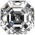DIAMOND SIMULATE - 6.20 Ct (9 mm) ASSCHER Cut Diamond Simulate - Finest Visual Diamond Simulates