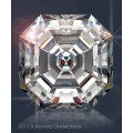 DIAMOND SIMULATE - 6.20 Ct (9 mm) ASSCHER Cut Diamond Simulate - Finest Visual Diamond Simulates