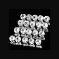 DIAMOND ALTERNATIVE 2.60Ct (20 Pieces) 3.00 MM ROUND CUT SPARKLING WHITE TOPAZ LOT - 100% NATURAL