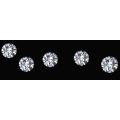 *20 PIECES* AAAAA - 3 x 3 MM Round Brilliant Cut Diamond Simulate LOT - Worlds Best Simulates!