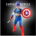 Captain America Muscles Dress Up Costume - Age 7-8