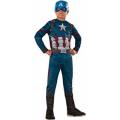 Captain America Muscles Dress Up Costume - Age 7-8