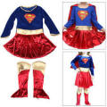 Supergirl dress-up costume for girls - Age5-7 m