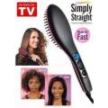 New 2016 TV Hot Simply Straight Ceramic Electric Digital Control Hair Straightener Brush Comb!!!