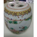 Handpainted Chinese ginger barrel