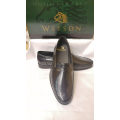 Watson Slip-on - Black (Genuine Leather Upper & Sole) UK10