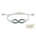 Swarovski Infinity Bracelet with a Set of Stud Earrings