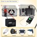 POWER INVERTER 1000W CONTINUOUS /2000W PEAK POWER /12V DC TO 220V AC