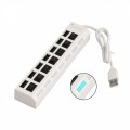 7 PORT USB CHARGER 2.0 HUB...INDIVIDUAL ON-OF SWITCHES !!