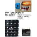 1000W INVERTER + 10A CONTROLLER + 50W SOLAR PANEL + 36AH BATTERY !!