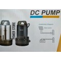 SUBMERSIBLE HIGH VOLUME 12V DC SOLAR PUMP - STEEL CASING - WORKS OF ANY 12V POWER SOURCE !