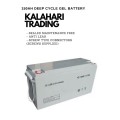 150AH 12V ULT DEEP CYCLE GEL LONG LIFE BATTERY-IDEAL FOR SOLAR & STANDBY POWER-VALVE REGULATED