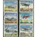 Botswana 1984 International Civil Aviation 40th Anniv Sc349-54 Complete Used 0489