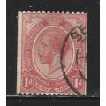 Union Of South Africa 1914 King George 1d Red Coil Stamps 0596