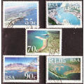 South Africa 1993 Harbours Of South Africa Sc#844-8 Complete Difficult To Get Postally Used Set 0020