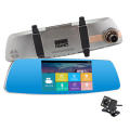 Newest 5 inch 1080p full HD car rearview DVR mirror with touch screen plus rearview camera