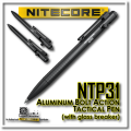 NITECORE NTP31 Aluminum Bolt Action Tactical Pen With Glass Breaker