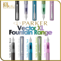 PARKER VECTOR XL Fountain Pen - Satin Metallic Teal Finish with Chrome Trim