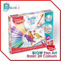 MAPED CREATIV BLOW PEN Art - Basic 24 Colours (Suitable for Age 5+)