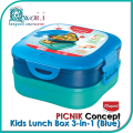 MAPED PICNIK Concept Kids Lunch Box 3-IN-1 (Blue)