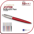 PARKER JOTTER  Ballpoint Pen - Kensington Red with Chrome Trim Finish