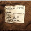 TROUSERS: SIZE 92(36) NEW NUTRIA COMBAT TROUSERS  1988