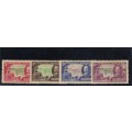 SOUTHERN RHODESIA 1935 LIGHTLY MM, SILVER JUBILEE FULL SET. SG. 31-34, CAT VALUE R600