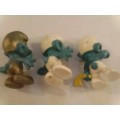 VERY COLLECTABLE 3 x SMURFS FROM W.GERMANY (PEYO), VALUE!!!
