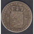 1858 SILVER HALF GULDER, KING WILLEM III, (HOLLAND) NICE COIN WITH VALUE!!!