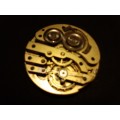 NICE VINTAGE COLLECTABLE POCKET WATCH MOVEMENT IN GOOD CONDITION, 45mm DIAMETER- SOLD AS PER SCANS.