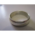 QUALITY NEW 925. SILVER 7mm D-SHAPE BAND - FOR SIZE`S AVAILABLE PLEASE BELOW.