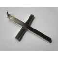 BEAUTIFUL SOLID NEW 925. STERLING SILVER CROSS - PLEASE READ AND SEE BELOW.